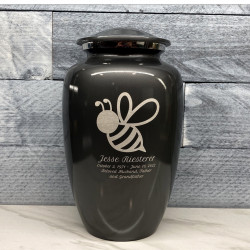 Customer Gallery - Bee Cremation Urn - Gunmetal Gray