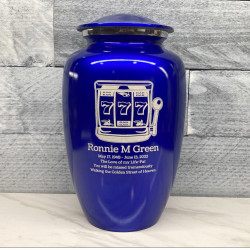 Customer Gallery - Slot Machine Cremation Urn - Midnight Blue