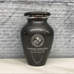 Customer Gallery - Marine Corps Keepsake Urn - Gunmetal Gray
