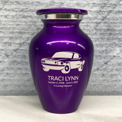 Customer Gallery - Muscle Car Keepsake Urn - Purple Luster