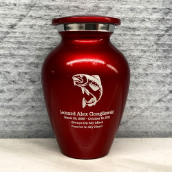 Customer Gallery - Fishing Keepsake Urn - Ruby Red