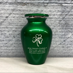 Customer Gallery - Shamrock Keepsake Urn - Shamrock Green