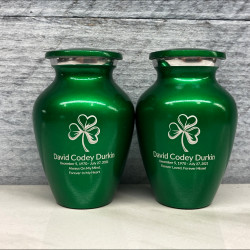Customer Gallery - Shamrock Keepsake Urn - Shamrock Green