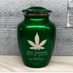 Customer Gallery - Marijuana Sharing Urn - Shamrock Green