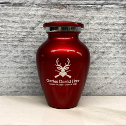 Customer Gallery - Deer Hunter Keepsake Urn - Ruby Red