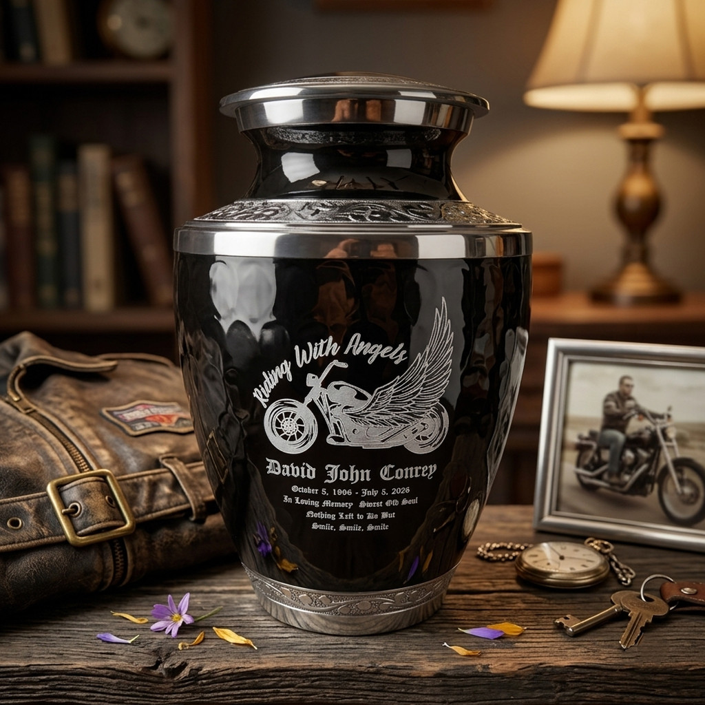 Motorcycle Cremation Urn