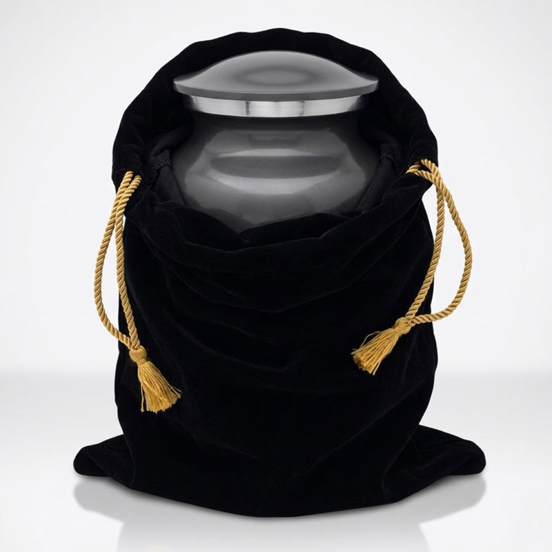 Velour Urn Bag